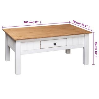 VidaXL Table basse bois de pin  