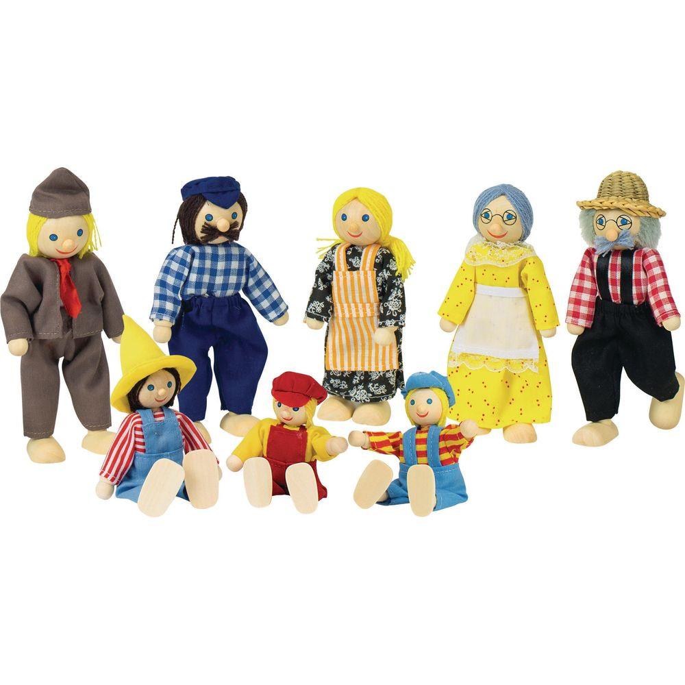 Image of Puppenwelt Biegepuppen Bauernfamilie II Multicolor