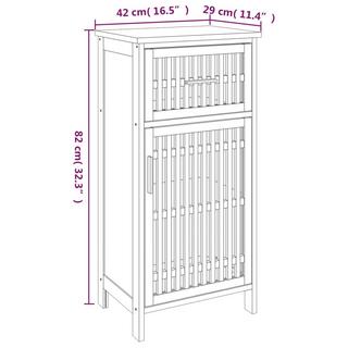 VidaXL Armoire de salle de bain bois  