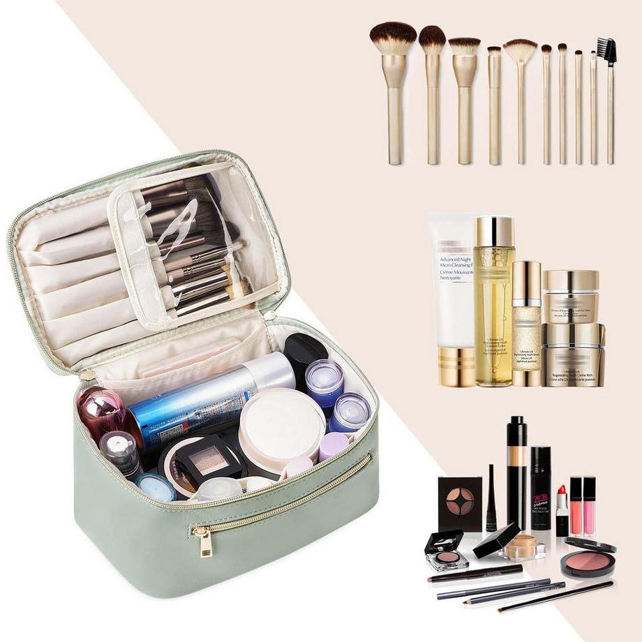 Only-bags.store  Kosmetiktasche Reise-Schminktasche groß Make-up 