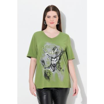 T-Shirt, Trachtenmotiv, Classic, V-Ausschnitt, Halbarm