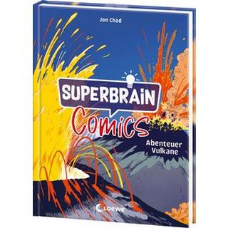 Superbrain-Comics - Abenteuer Vulkane Chad, Jon; Loewe Sachbuch (Hrsg.); Chad, Jon (Illustrationen); Taube, Anna (Übersetzung) Gebundene Ausgabe 