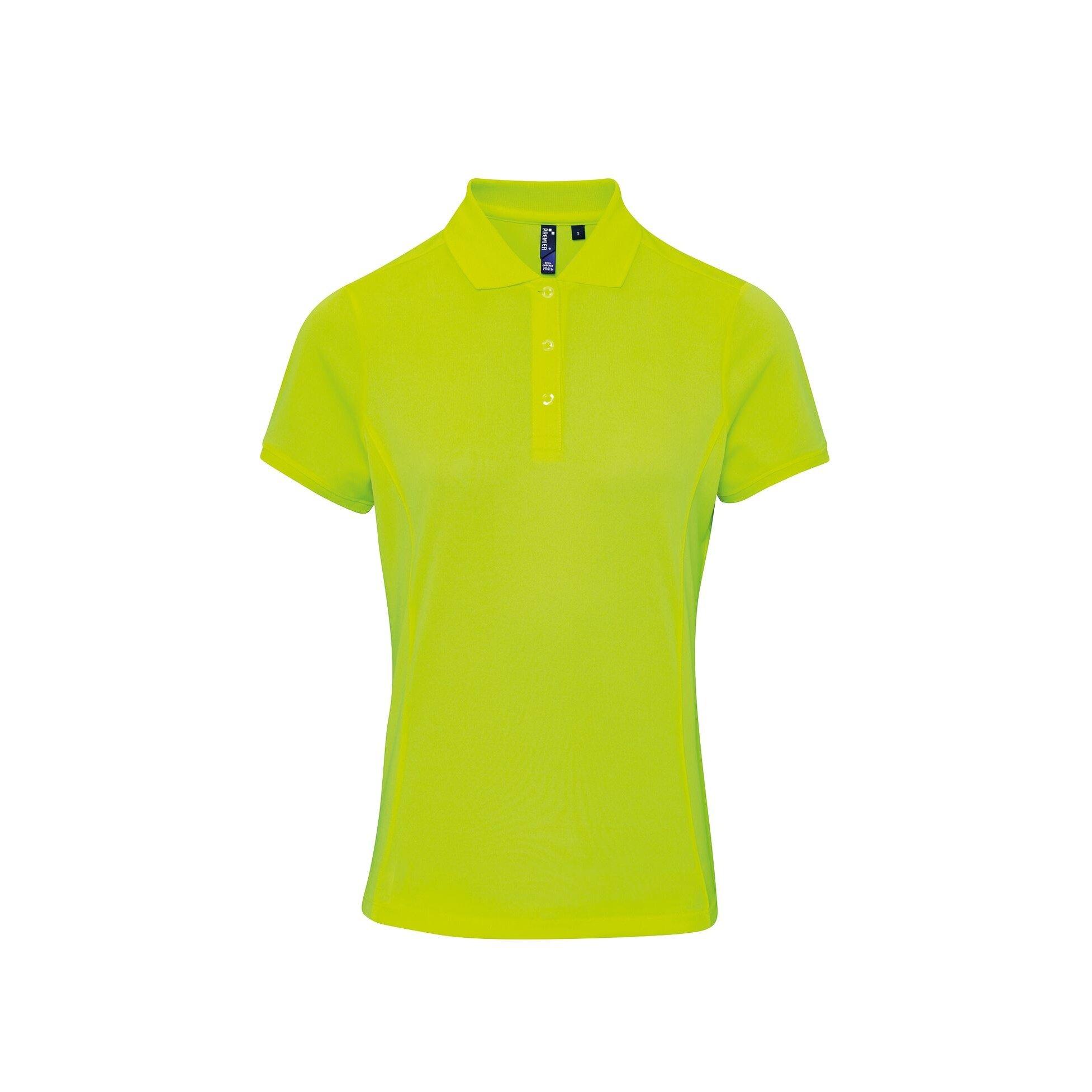 Image of Coolchecker Piqué Poloshirt Polohemd, Kurzarm Damen Limone S