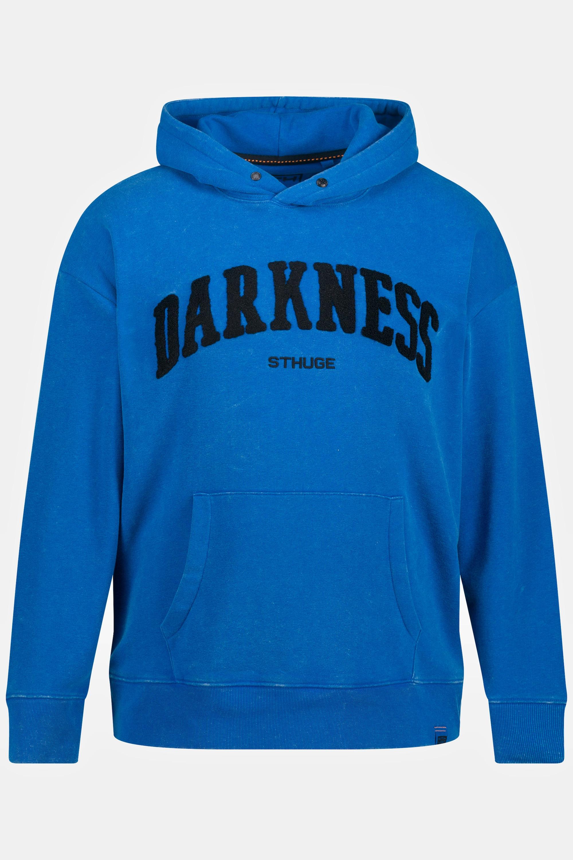 Sthuge Maglia con cappuccio maniche lunghe stampa acid wash  