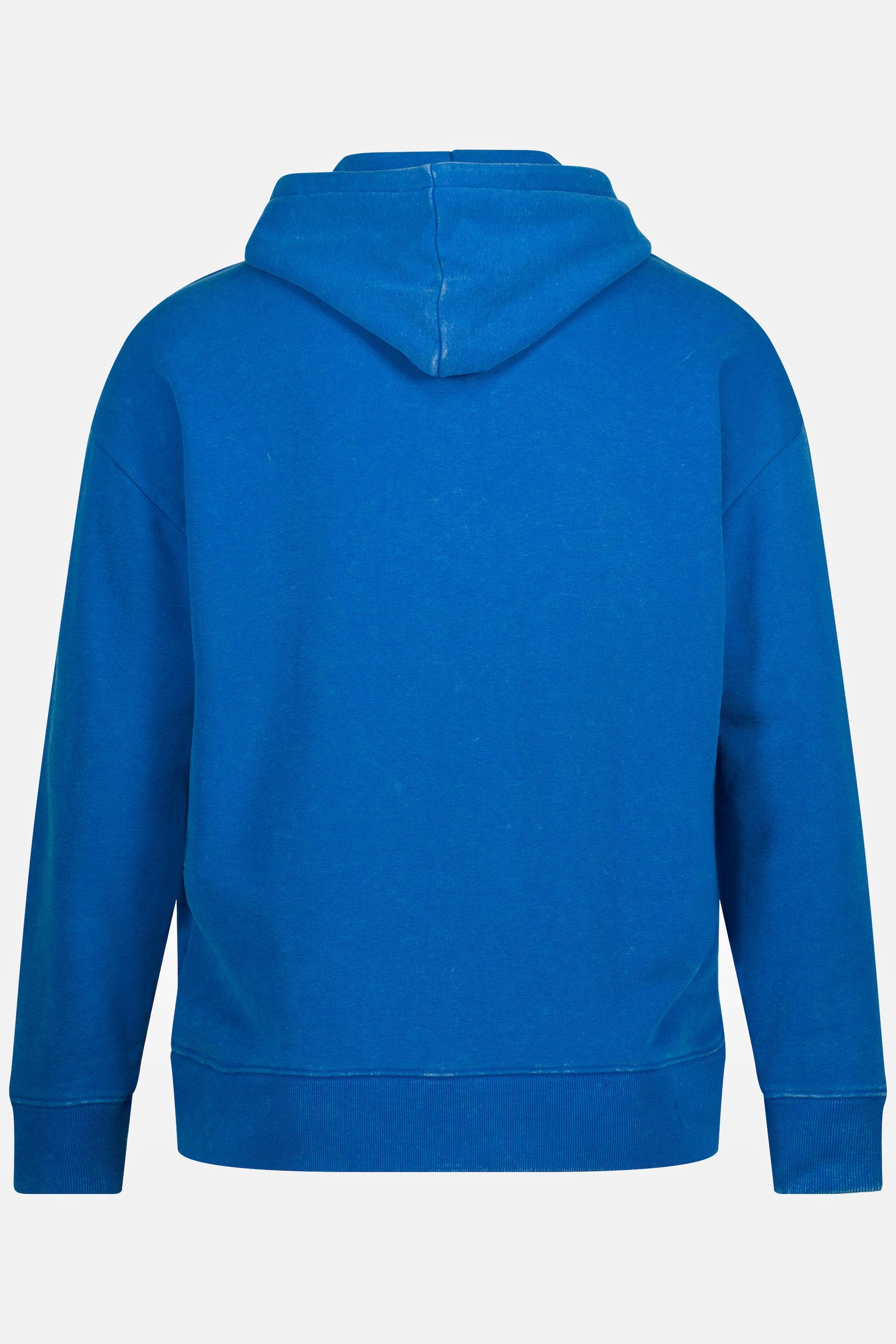 Sthuge Maglia con cappuccio maniche lunghe stampa acid wash  