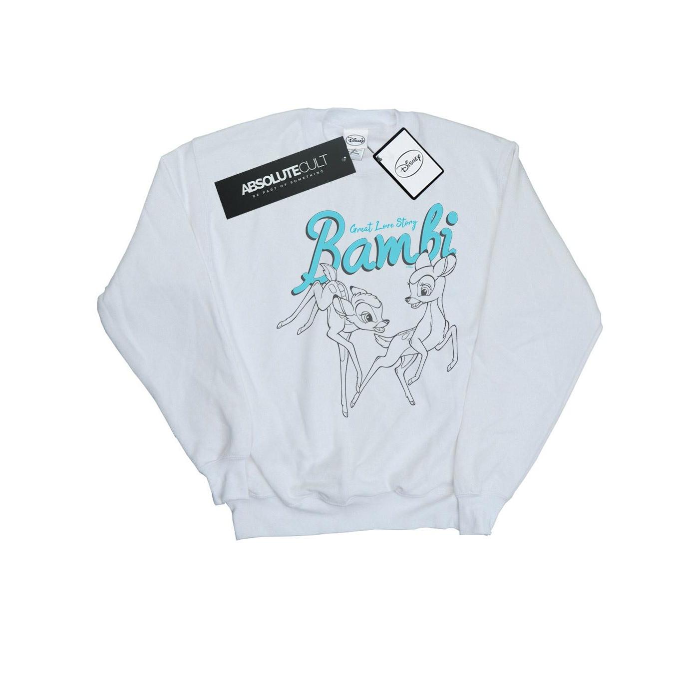 Image of Bambi Great Love Story Sweatshirt Damen Weiss M