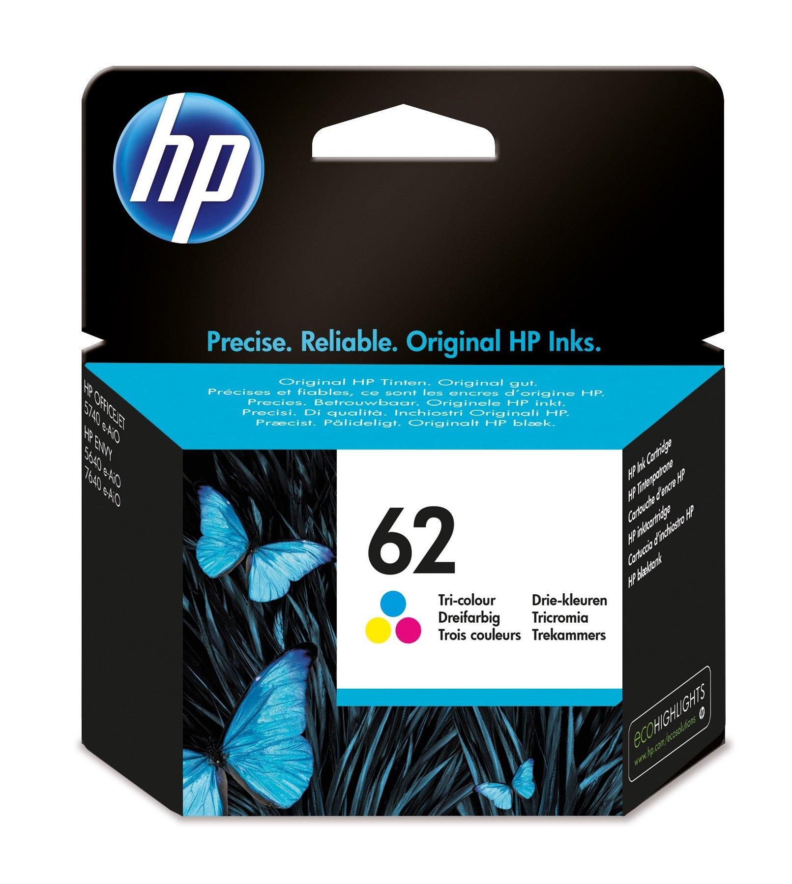 HP  62 CyanMagentaGelb Original Tintenpatrone 