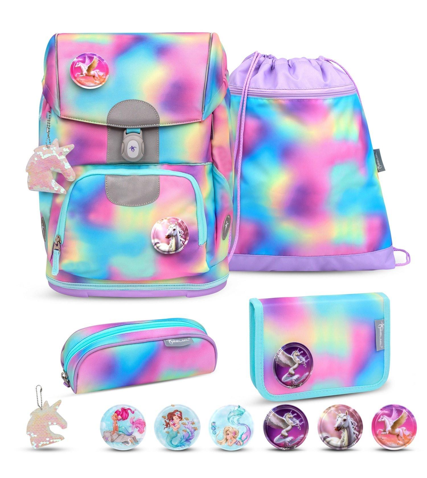 Belmil  MOTION Schulrucksack-Set Rainbow Color 