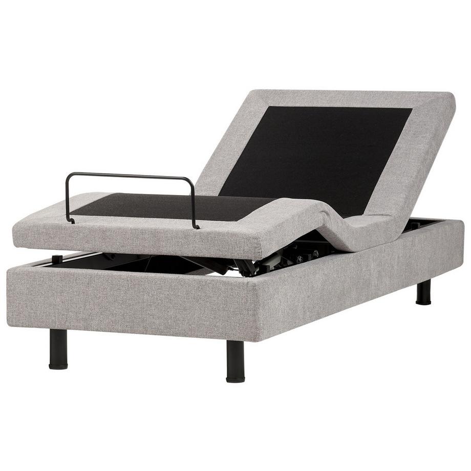 Beliani Lit réglable sans tête de lit en Tissu Moderne DUKE II  