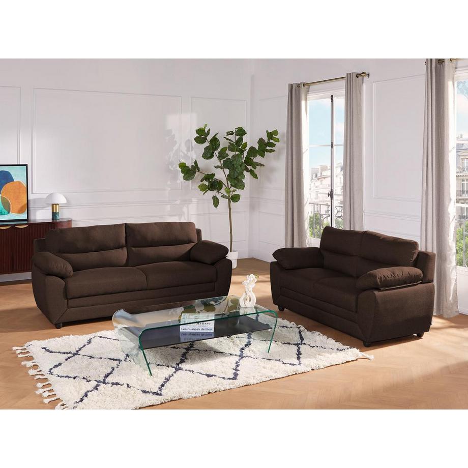 Vente-unique Sofa 2Sitzer Stoff MANOA  