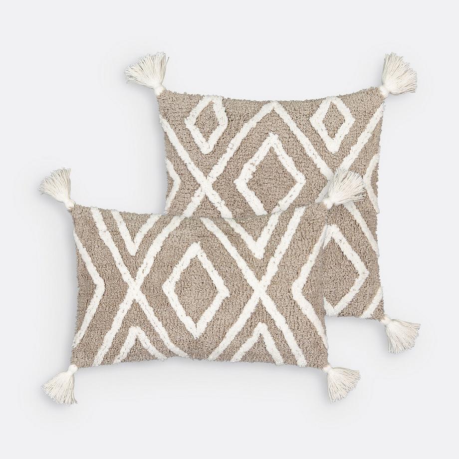 La Redoute Intérieurs Cali Getufteter Baumwoll Kissenbezug  