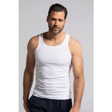 Unterhemden, 2er-Pack, Rippjersey, bis 8XL