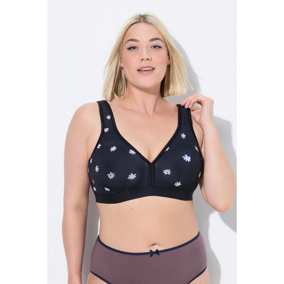 Ulla Popken Minimizer BH Blüten ohne Bügel  