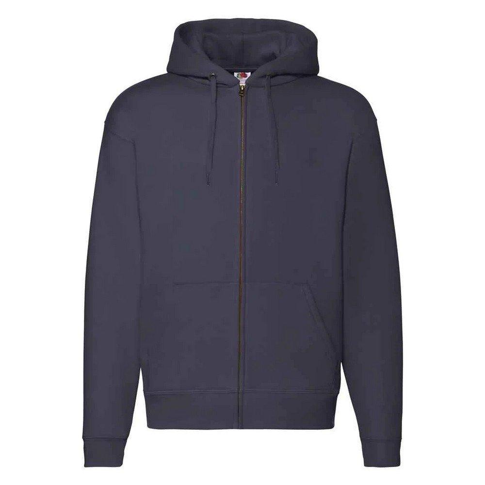 Image of Premium Hoodie Mit Durchgehendem Reißverschluss Damen Marine 4XL