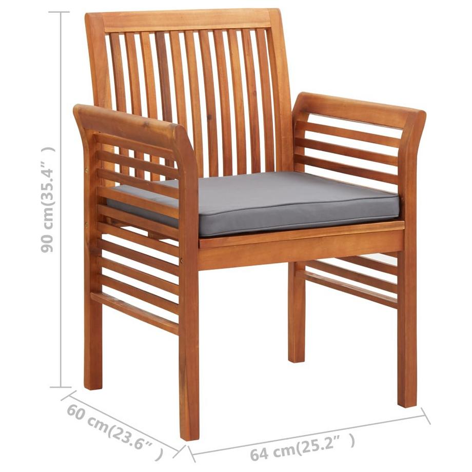 VidaXL Chaise de salle à manger bois  