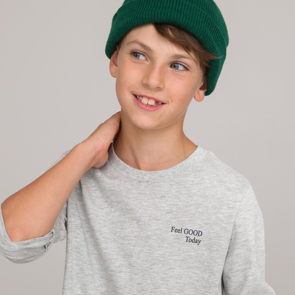 Image of 3er-pack Langarmshirts Mit Aufschrift Jungen Blau 114