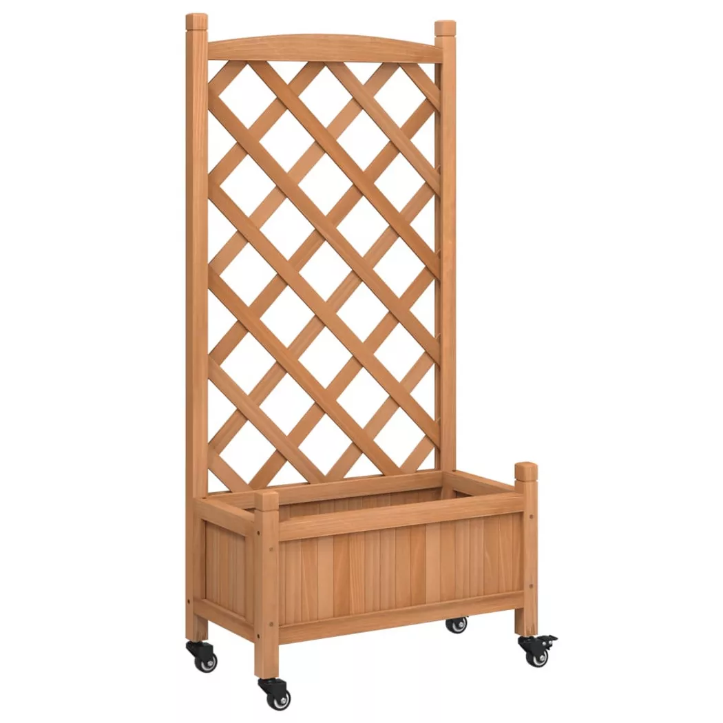 VidaXL - Jardinière bois, One Size, Marron