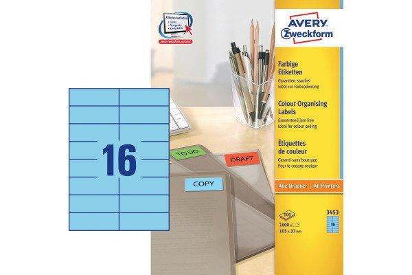 Avery-Zweckform AVERY ZWECKFORM Etiketten 105×37mm, 1600 Stück  