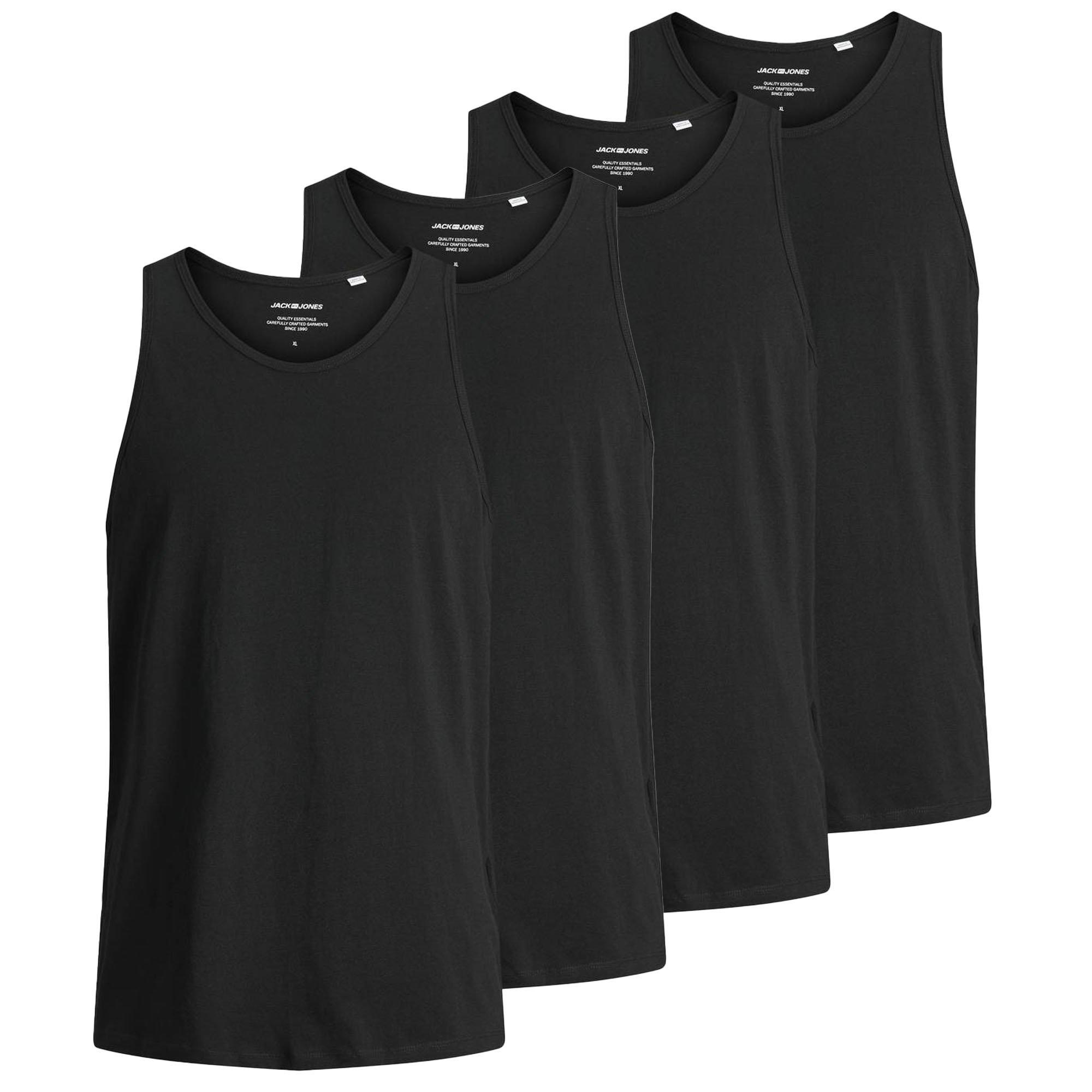 Image of Tanktop, 4er Pack Herren Schwarz XXL