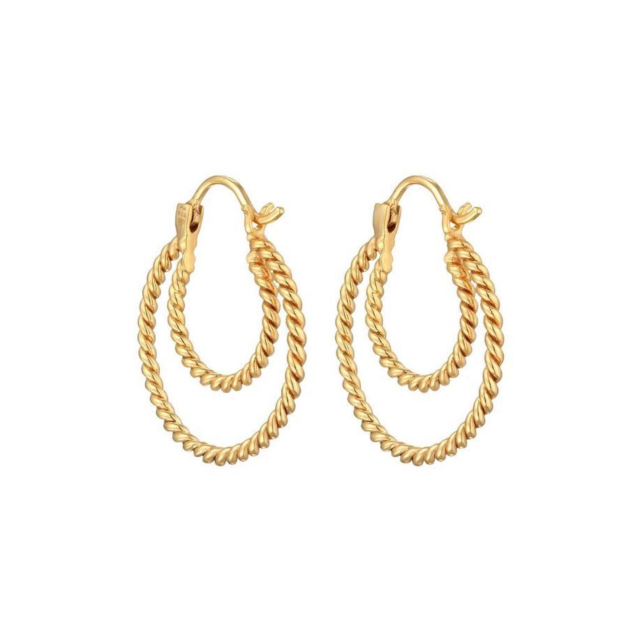 Elli  Boucles d'Oreilles Femmes Créoles Tourné Élégant 