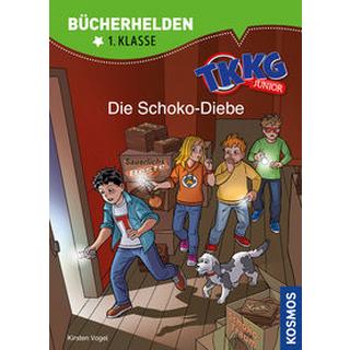 TKKG Junior, Bücherhelden 1. Klasse, Die Schoko-Diebe Vogel, Kirsten; Julian, COMICON S.L.; Beroy + San (Illustrationen) Copertina rigida 