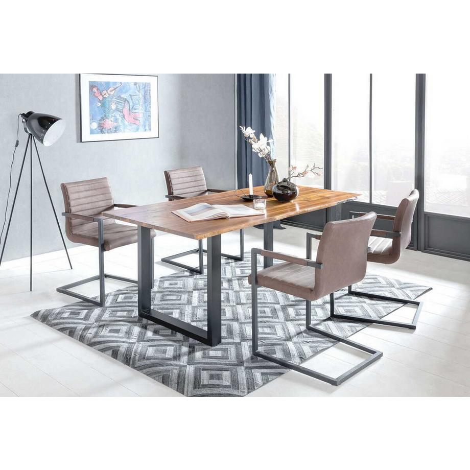 mutoni Table de salle à manger 140x80x77cm  