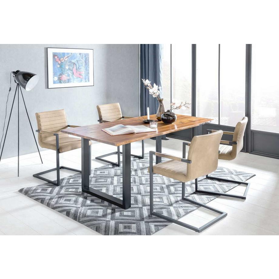 mutoni Table de salle à manger 140x80x77cm  
