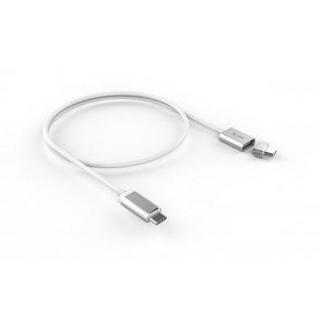 LMP  17216 câble USB 1,8 m USB C Argent 