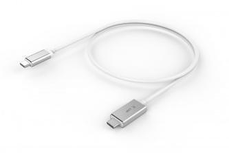 LMP  17216 câble USB 1,8 m USB C Argent 