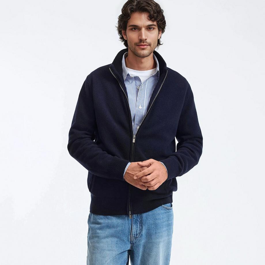 La Redoute Collections Lammwoll Strickjacke  