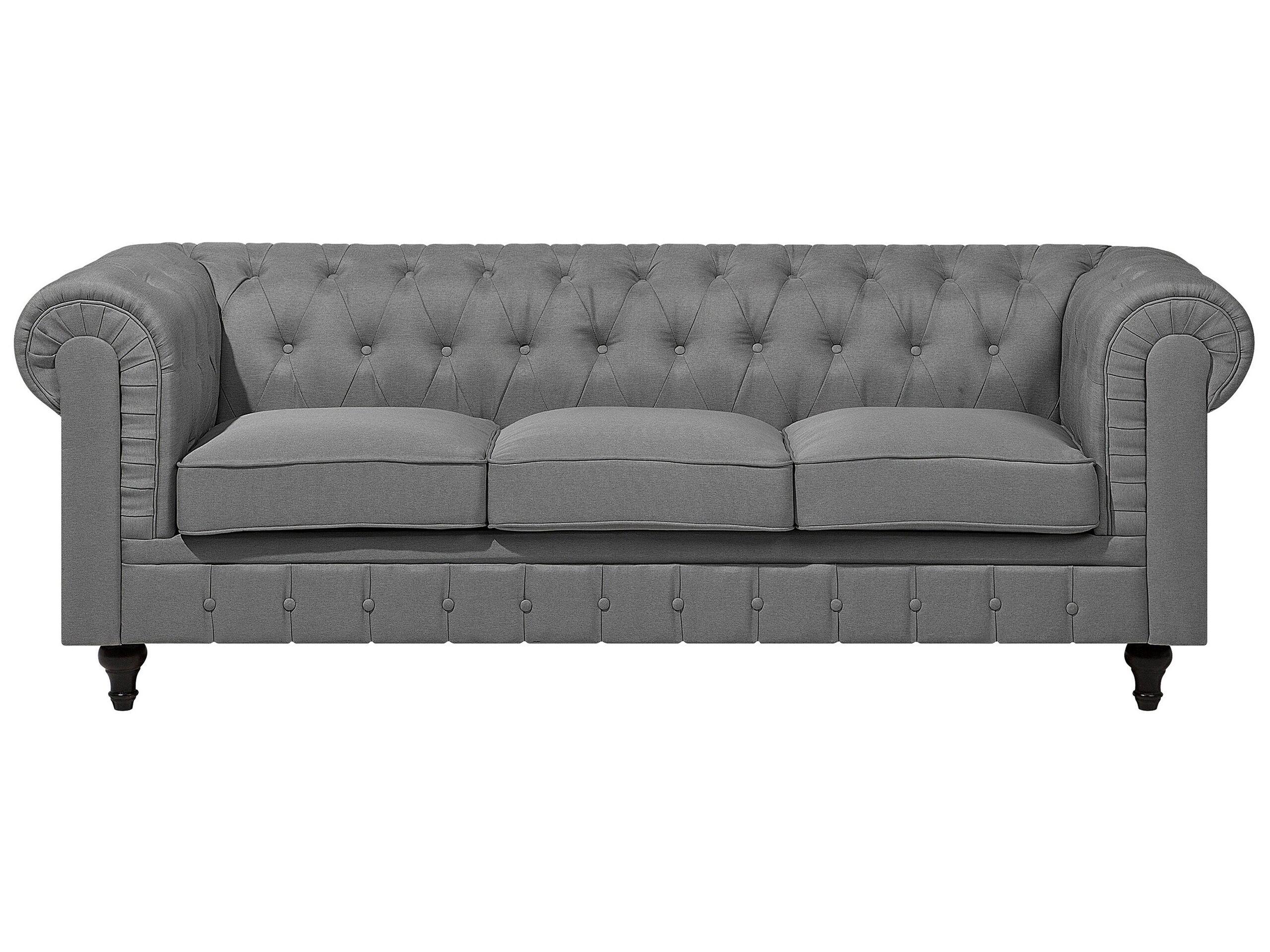 Beliani Ensemble de salon en Polyester Industriel CHESTERFIELD  