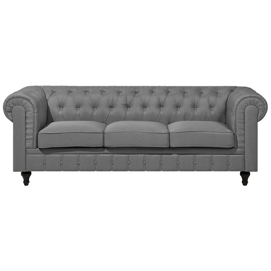 Beliani Ensemble de salon en Tissu Industriel CHESTERFIELD  