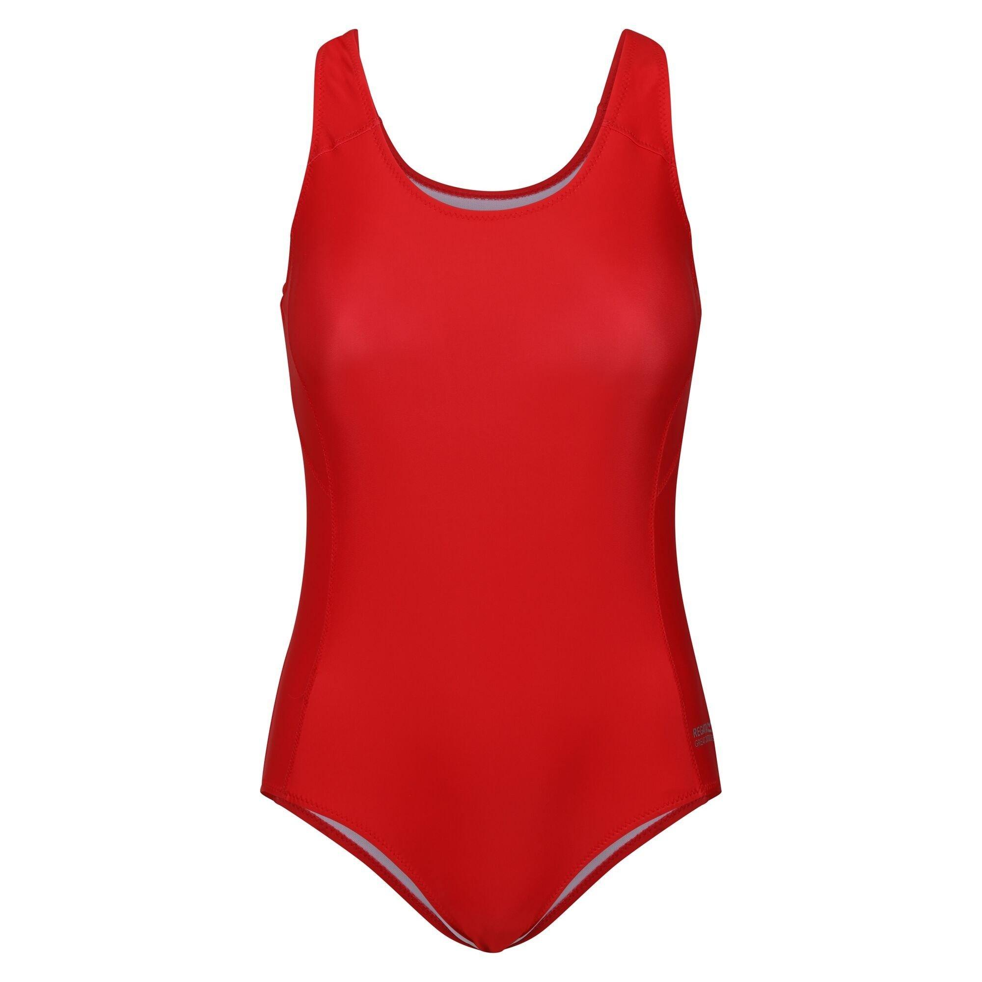 Image of Active Ii Badeanzug Damen Rot Bunt 38