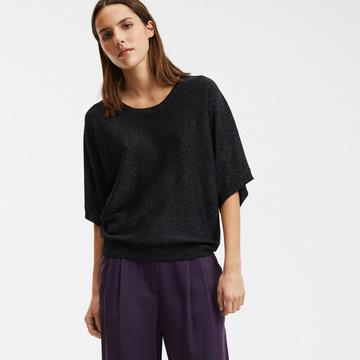 Feinstrickpullover in Glitzeroptik