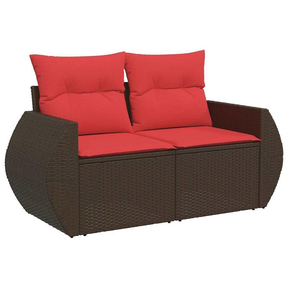 VidaXL set divano da giardino Polirattan  