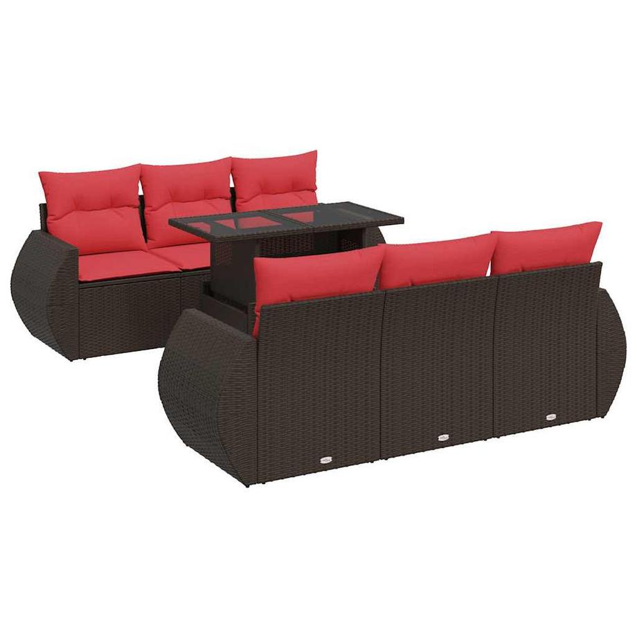 set divano da giardino Polirattan