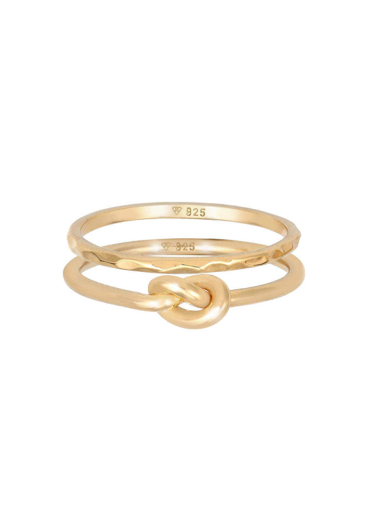 Elli  Ring Knoten Trend Basic 2Er Set 