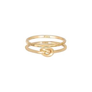 Elli  Ring Knoten Trend Basic 2Er Set 