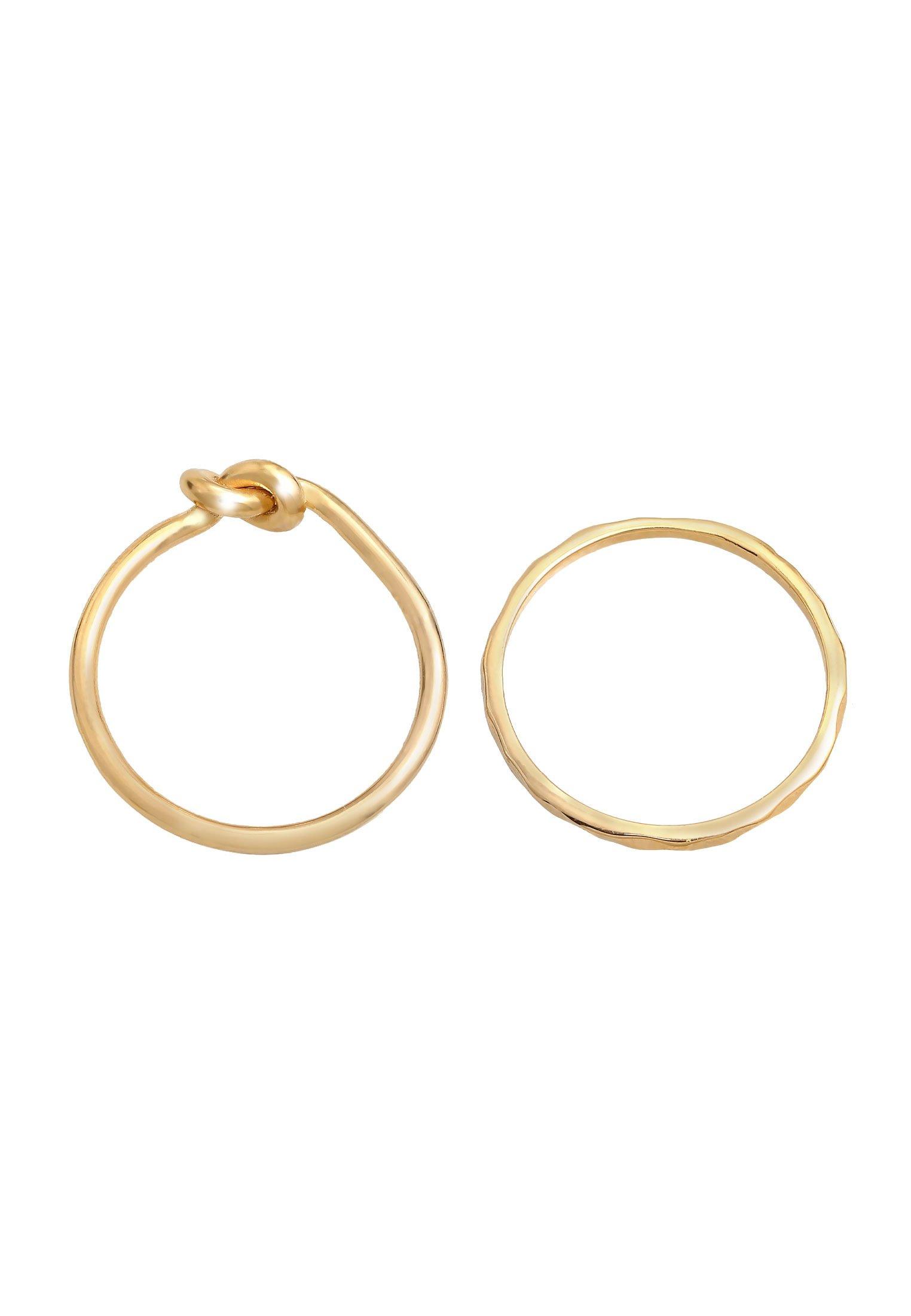 Elli  Ring Knoten Trend Basic 2Er Set 