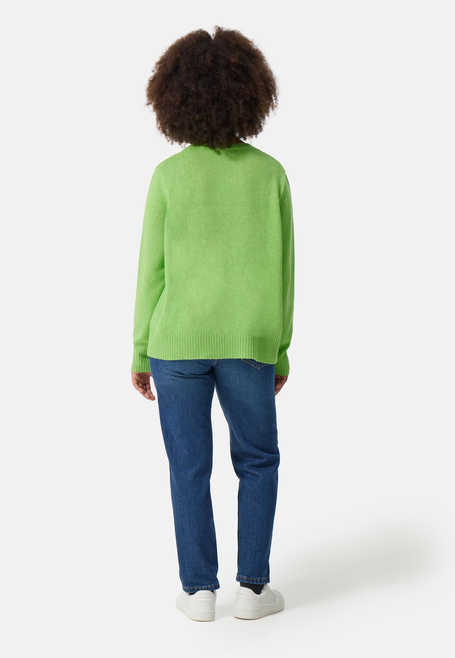 CASH-MERE.CH  Seide Kaschmir Oversize Style Rundhals Pullover 