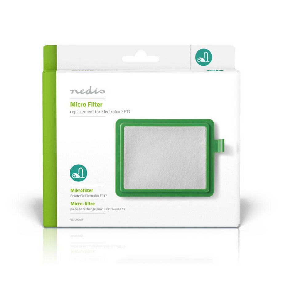 Nedis Microfiltro per aspirapolvere | Ricambio per: Electrolux / Tornado / Volta | Verde  