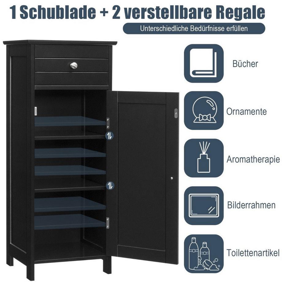 Northix Mobiletto da bagno con cassetto  