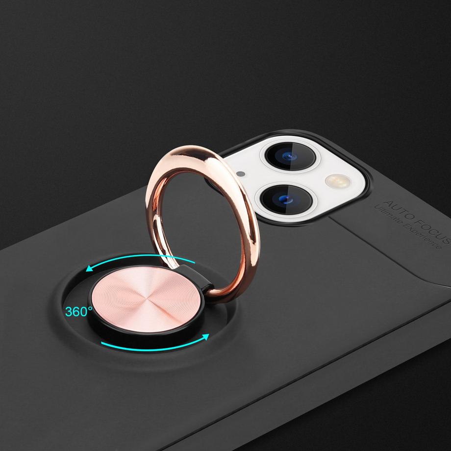 Cadorabo  Housse compatible avec Apple iPhone 14 - Coque de protection avec anneau de focalisation en silicone TPU 