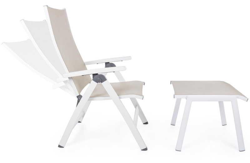 mutoni Fauteuil de jardin Cruise GK50 blanc  