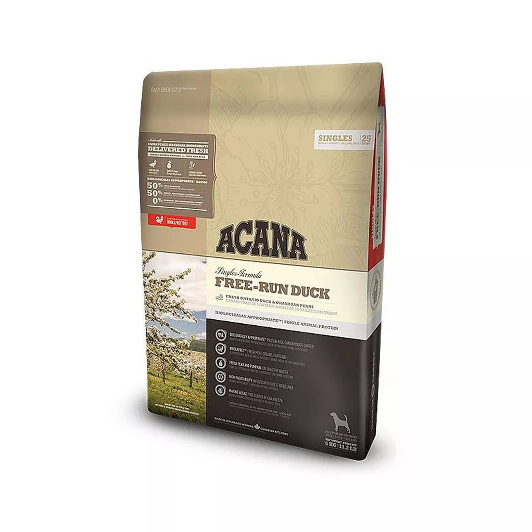 Acana - Dog Singles FREE RUN DUCK, 11.4KG