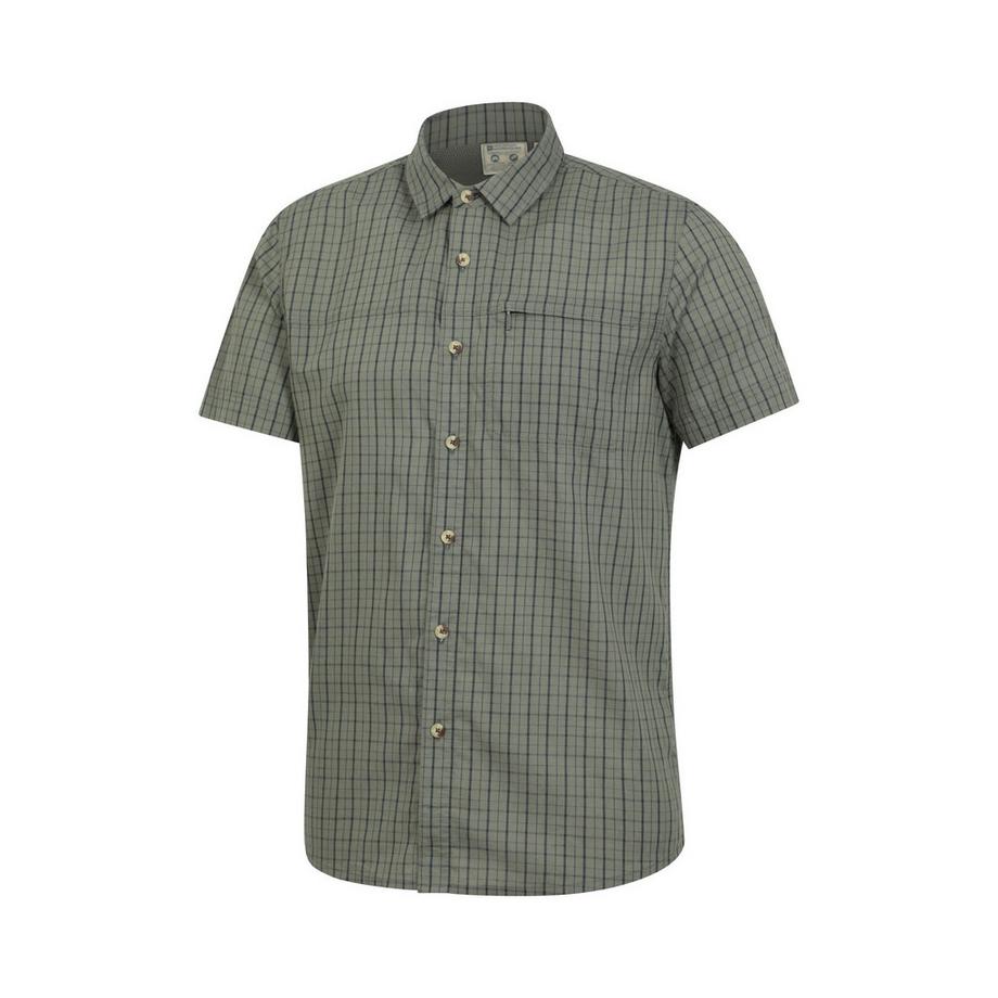 Mountain Warehouse Camicia a Maniche Corte Fantasia a Quadri Regular Fit  