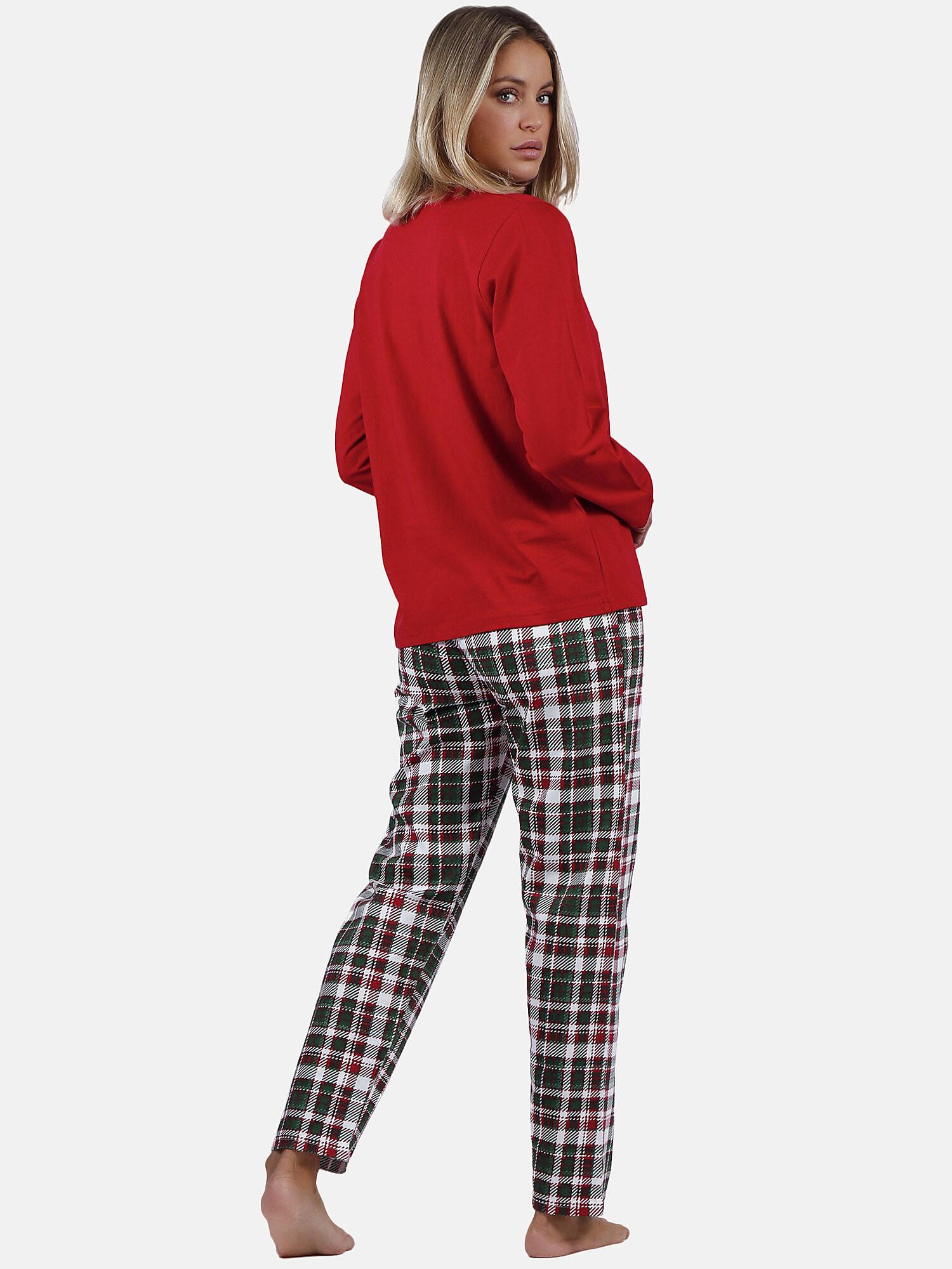 Admas  Pyjama tenue d'intérieur pantalon et haut Christmas Kisses 