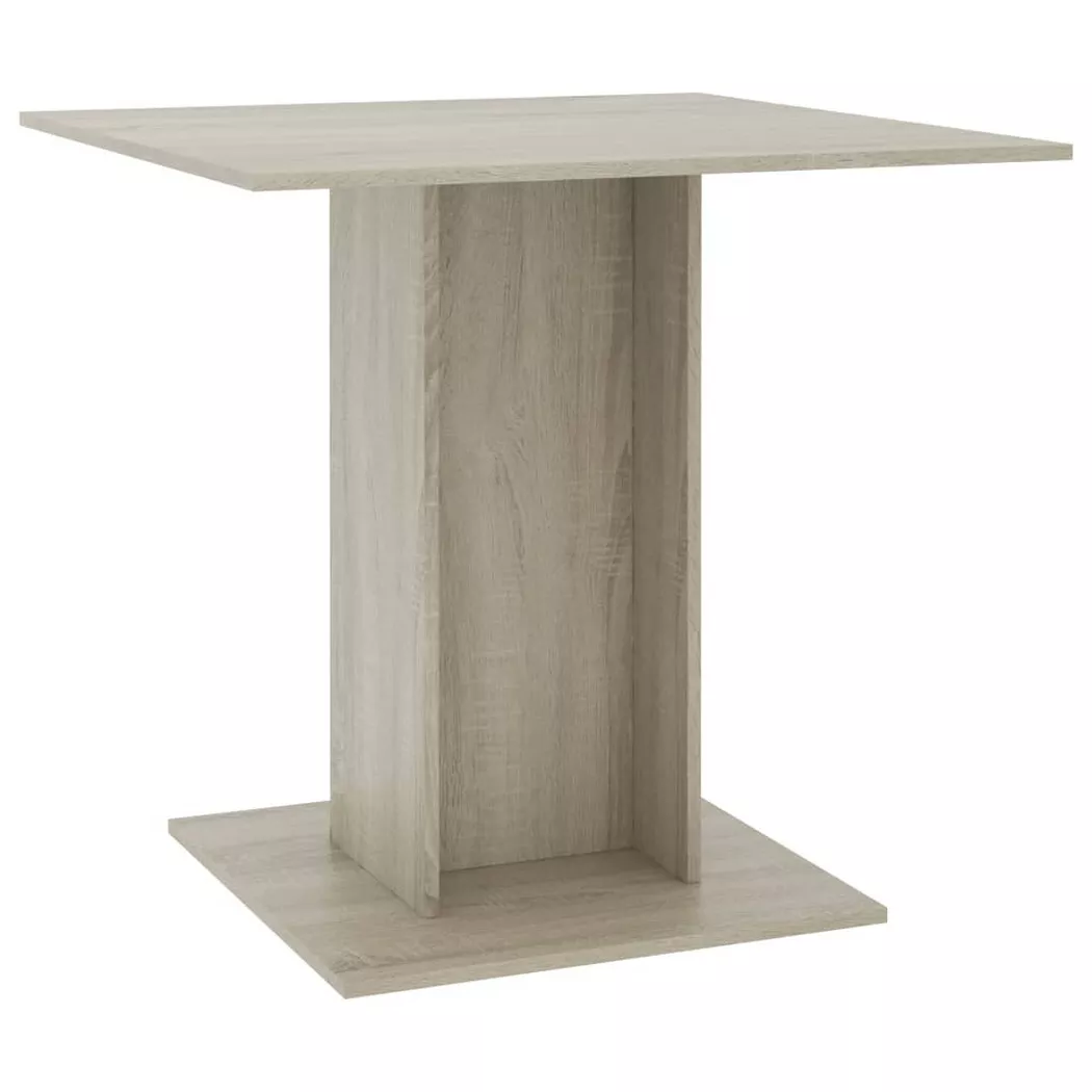 Table à dîner Chêne sonoma 80x80x75 cm Bois d ingénierie
