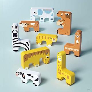 Activity-board  Spielzeug Kinder Animal Balance Blocks Spiele Kleinkind Pädagogisches Stapeln High Building Block 