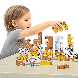 Activity-board  Spielzeug Kinder Animal Balance Blocks Spiele Kleinkind Pädagogisches Stapeln High Building Block 